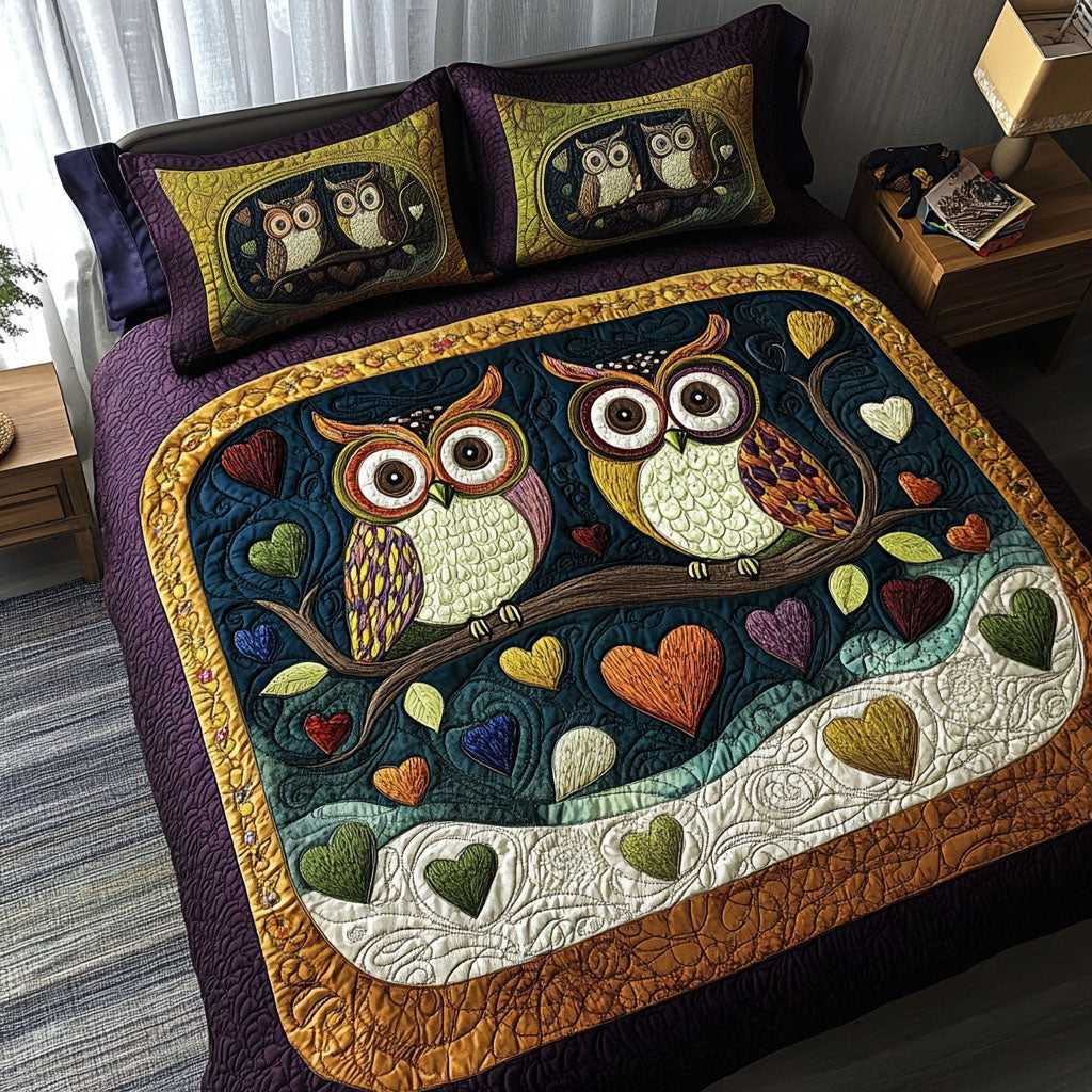 Wise and Wonderful Together 3-Piece Quilted Bedding Set NCU0PT2879