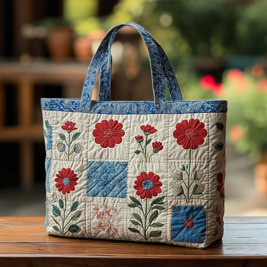 Woodland Bliss Quilted Tote Bag NCU0DK9426