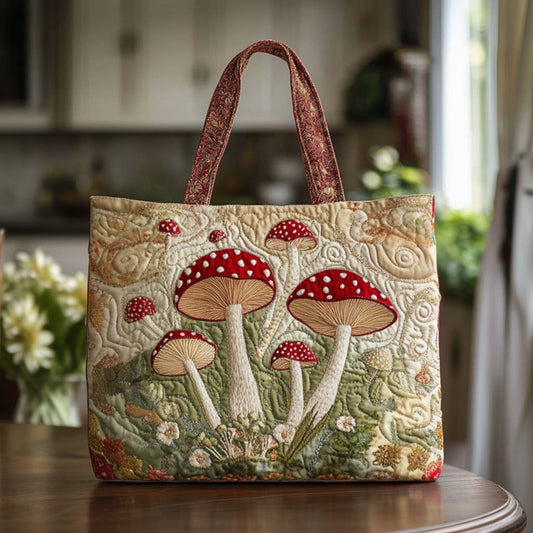 Woodland Dance Quilted Tote Bag NCU0NT9246