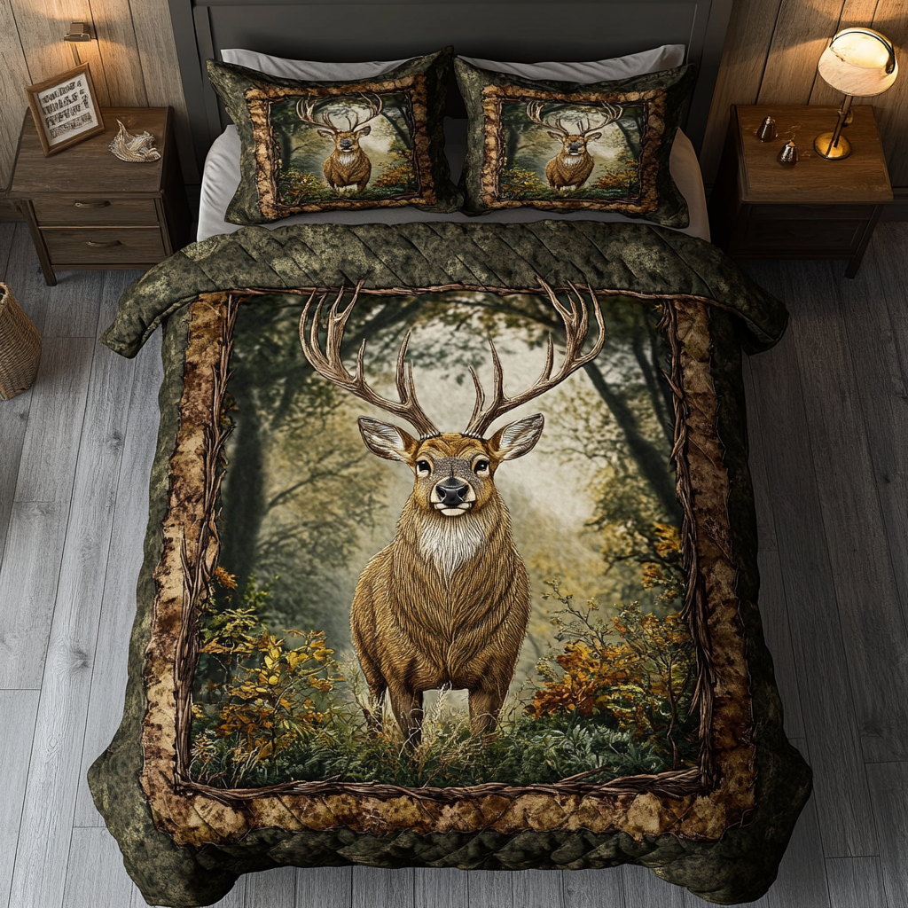 Woodland Spirit Quilted Blanket NCU0DV722