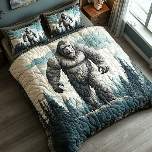 Woodland Watcher 3-Piece Quilted Bedding Set NCU0DV2796