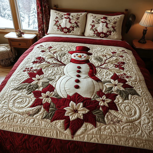 Yuletide Glow 3-Piece Quilted Bedding Set NCU0DV1915