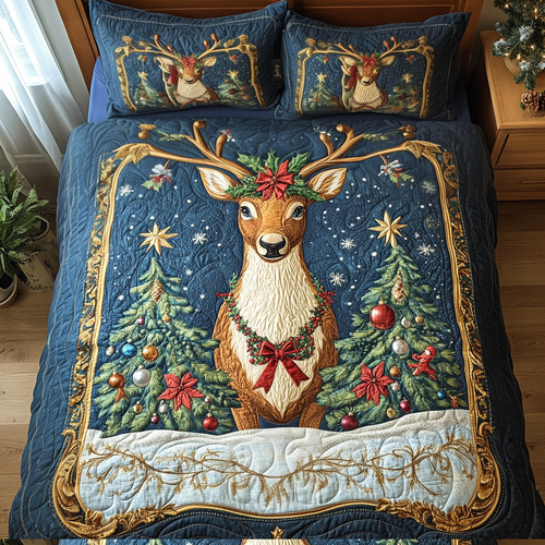 Yuletide Majesty 3-Piece Quilted Bedding Set NCU0DV1728