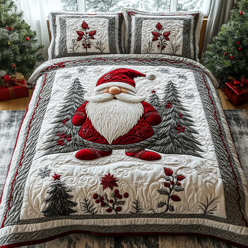 Yuletide Serenity 3-Piece Quilted Bedding Set NCU0DV1817