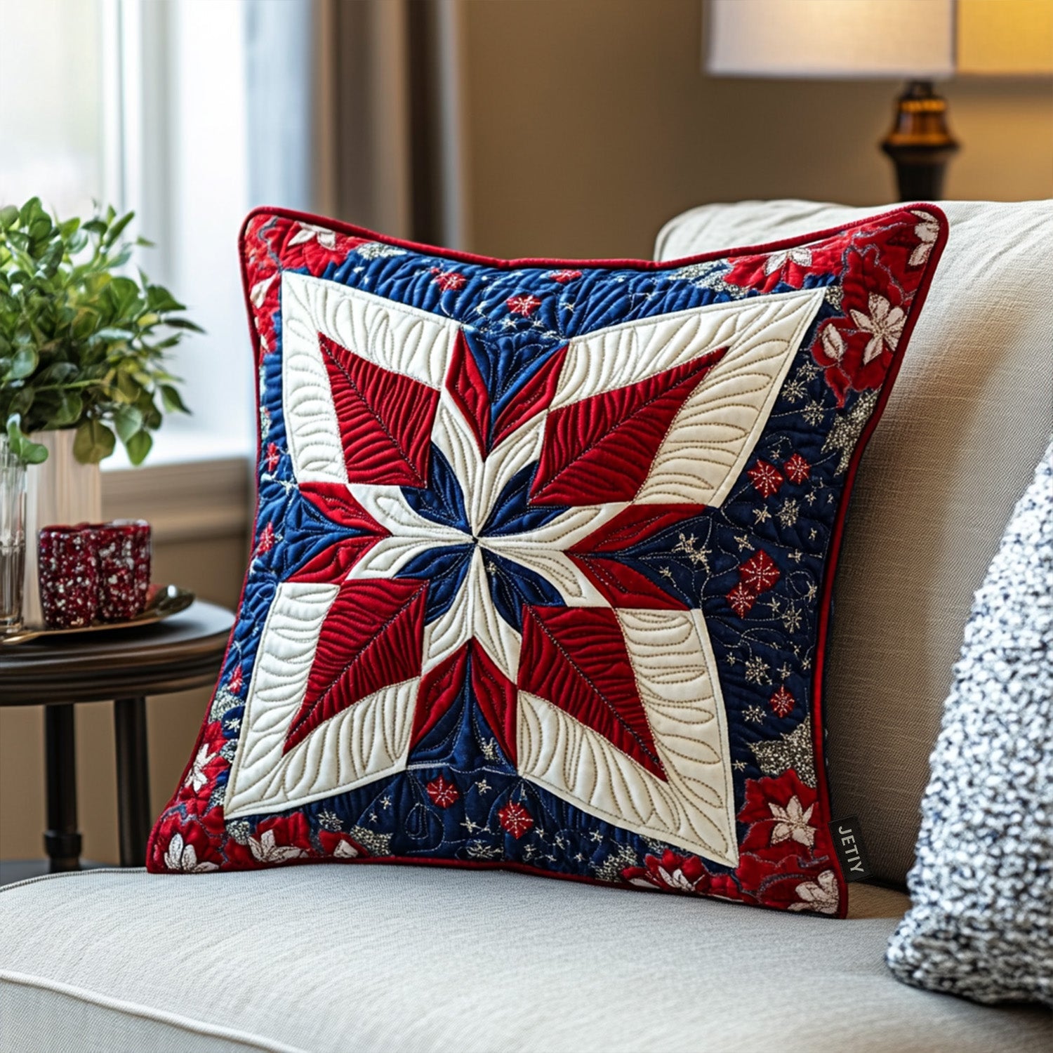 Floral Postage Collection WJ0901135CL Quilt Pillow Case main image 1
