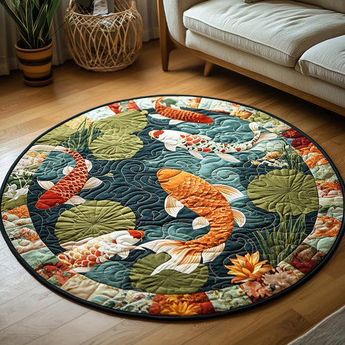 Zen Waters Quilted Round Mat NCU0DV6860