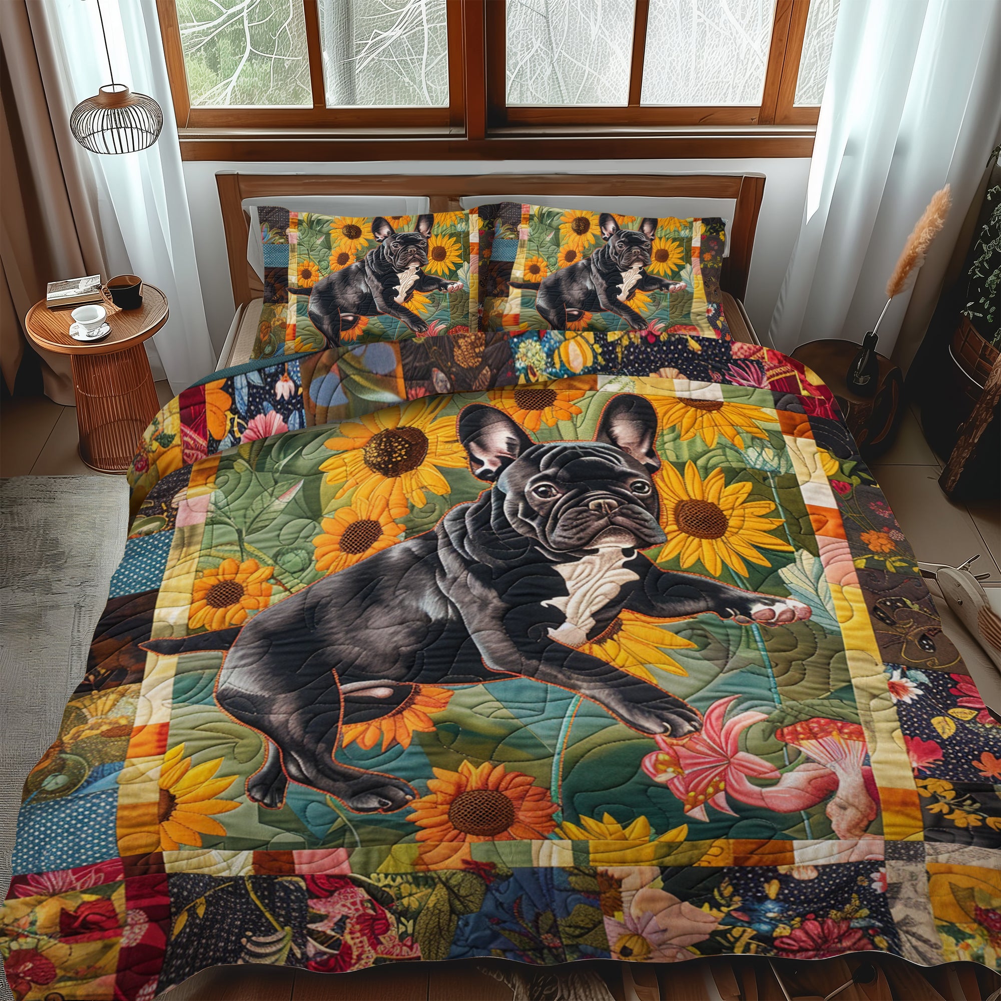 French Bulldog Joy Quilted Blanket NCU0PT1544