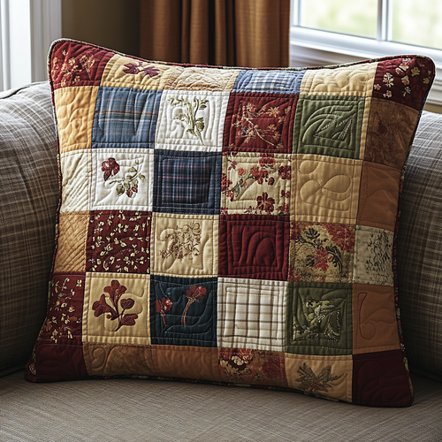 Classic Patchwork Quilted Pillow Case NCU0VH2085