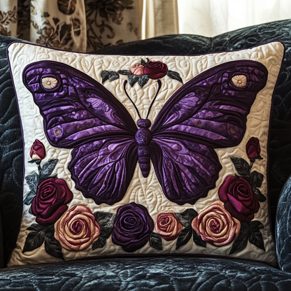 Butterfly Dreams Quilted Bedding Pillow Case NCU0VH2090