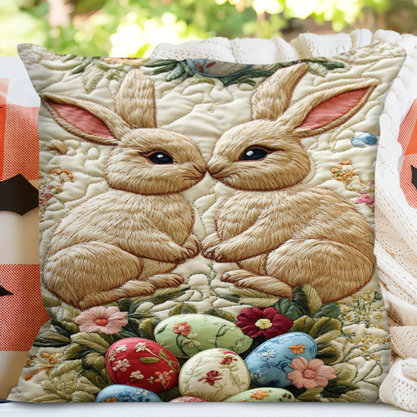 Floral Hop Quilted Pillow Case NCU0VH3442