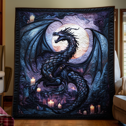 Twilight Serpent Quilted Blanket NCU0DK853