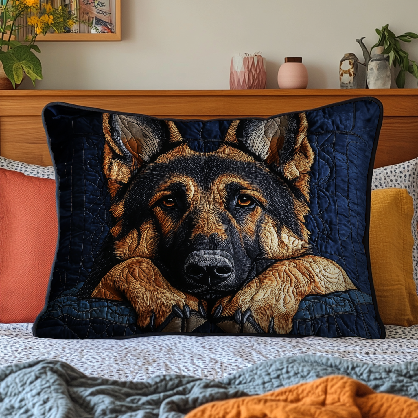 Midnight Stare Quilted Bedding Pillow Case NCU0NT5648