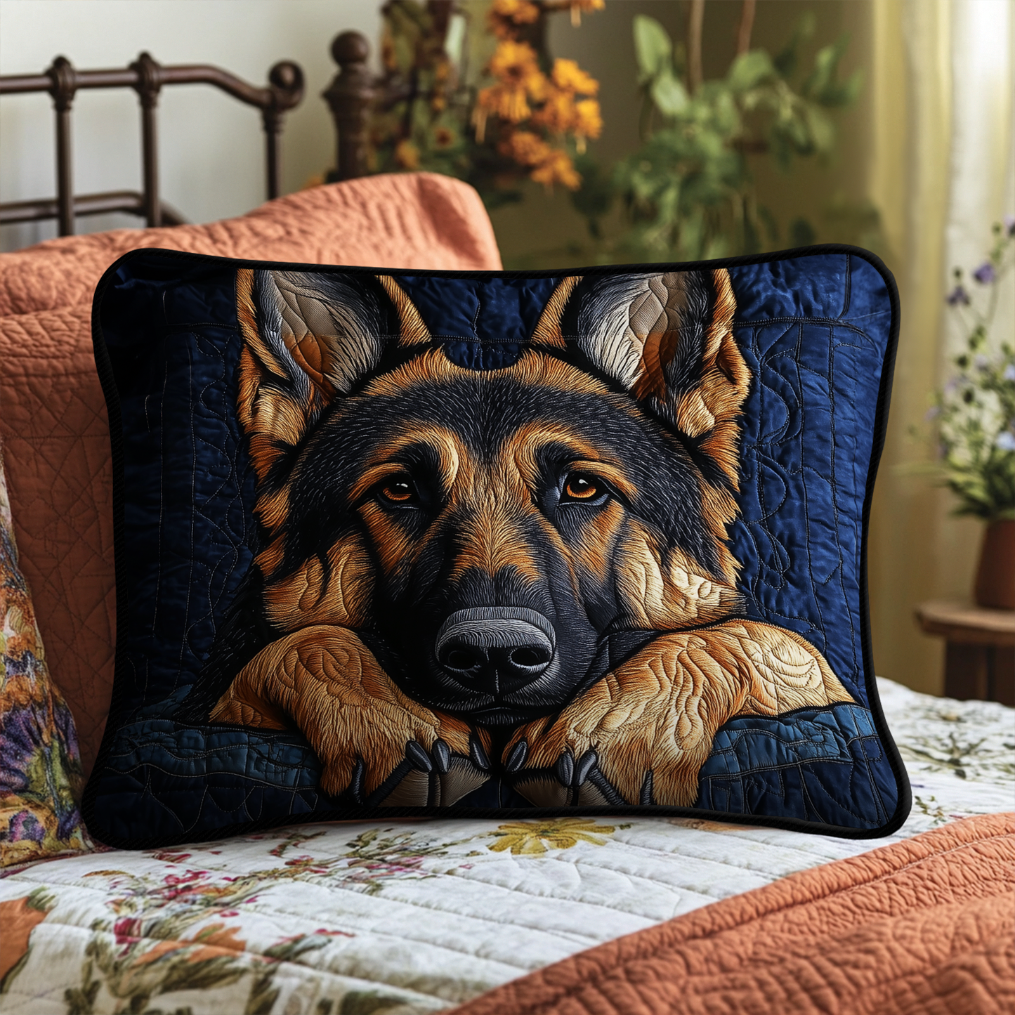 Midnight Stare Quilted Bedding Pillow Case NCU0NT5648
