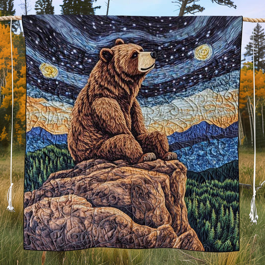 Bear Bliss Quilted Blanket NCU0VH5313