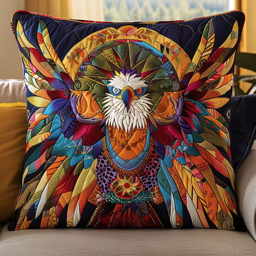 Eagle Spirit Guardian Quilted Pillow Case NCU0DK135