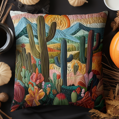 Sunset Cactus Quilted Pillow Case NCU0NT4851