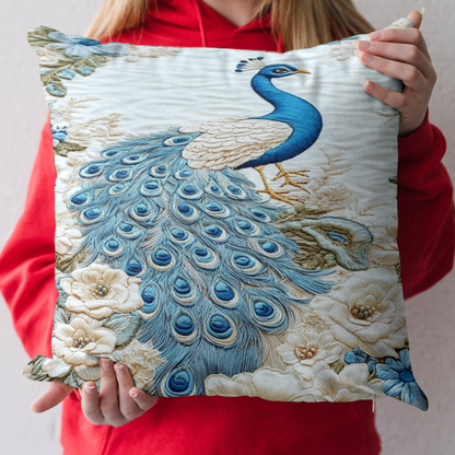 Peacock Bloom Quilted Pillow Case NCU0NT4157