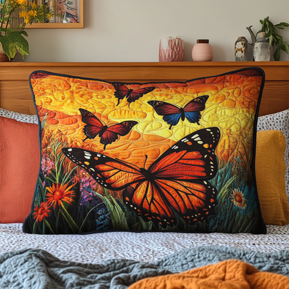 Golden Sunset Flight Quilted Bedding Pillow Case NCU0NT4158