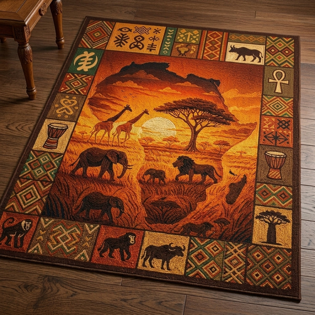 Savanna Sunset Area Rug NCU0DV9657