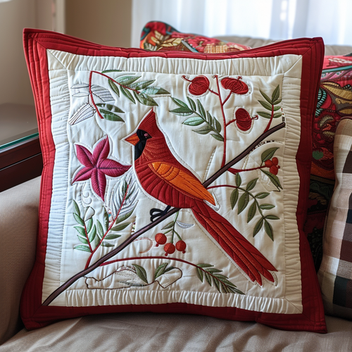 Cardinal Crest Quilted Pillow Case NCU0DK091