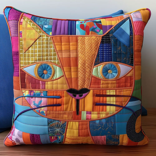 Kaleidoscope Kitty Quilted Pillow Case NCU0HY022