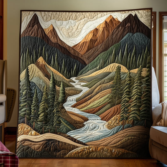 Forest Trail Quilted Blanket NCU0TH2729