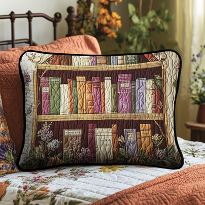 Pastel Bookshelf Quilted Bedding Pillow Case NCU0NT4305