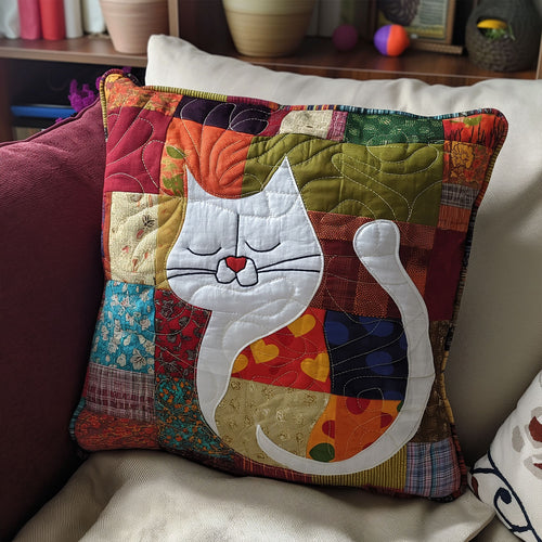 Vibrant Kitty Quilted Pillow Case NCU0HY027