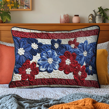 Daisies for Independence Quilted Bedding Pillow Case NCU0PT3503