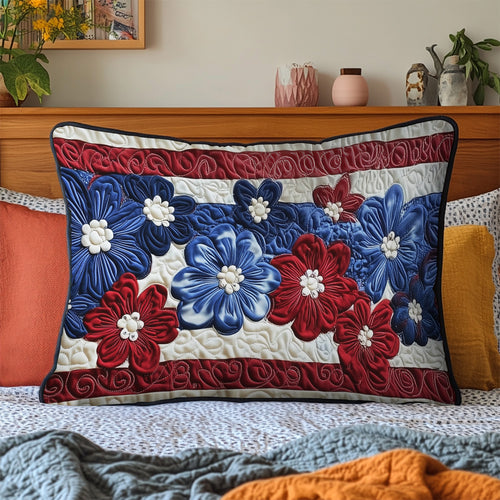 Daisies for Independence Quilted Bedding Pillow Case NCU0PT3503