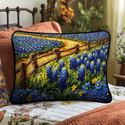 Bluebonnet Trail Quilted Bedding Pillow Case NCU0NT6031