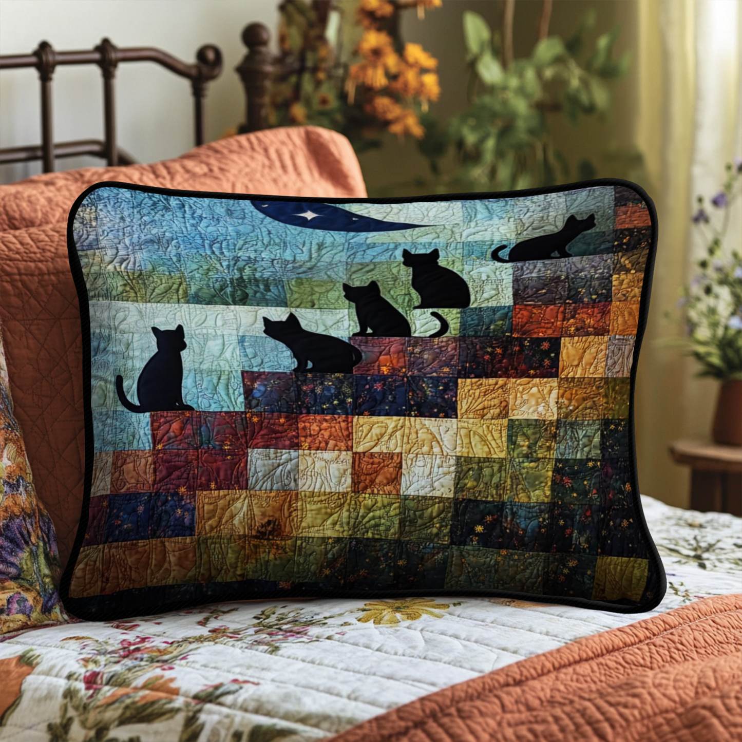 Moonlit Gathering Quilted Bedding Pillow Case NCU0NT5299