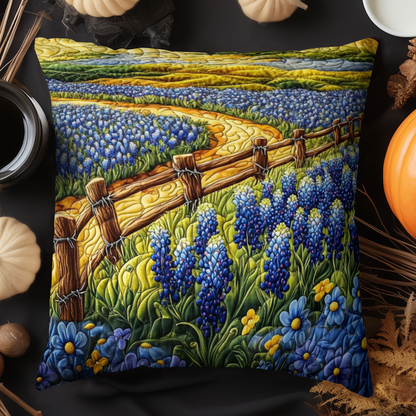 Bluebonnet Trail Quilted Pillow Case NCU0NT6032