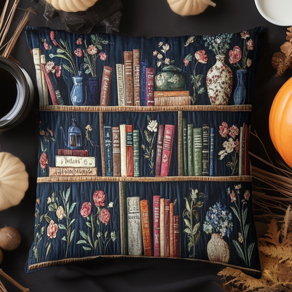 Botanical Books Quilted Pillow Case NCU0NT4310