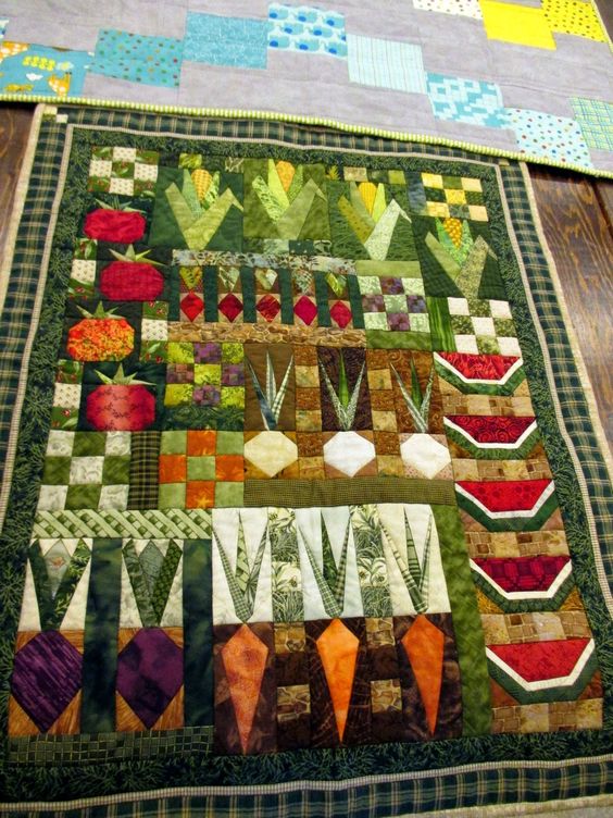 Vegetable Garden Quilted Blanket NCU0PT04