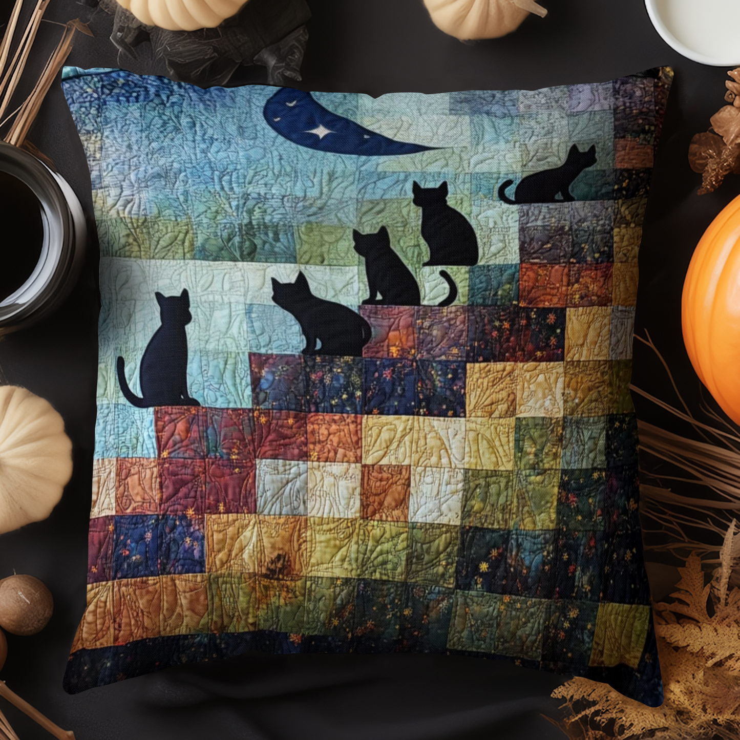 Moonlit Gathering Quilted Pillow Case NCU0NT5300