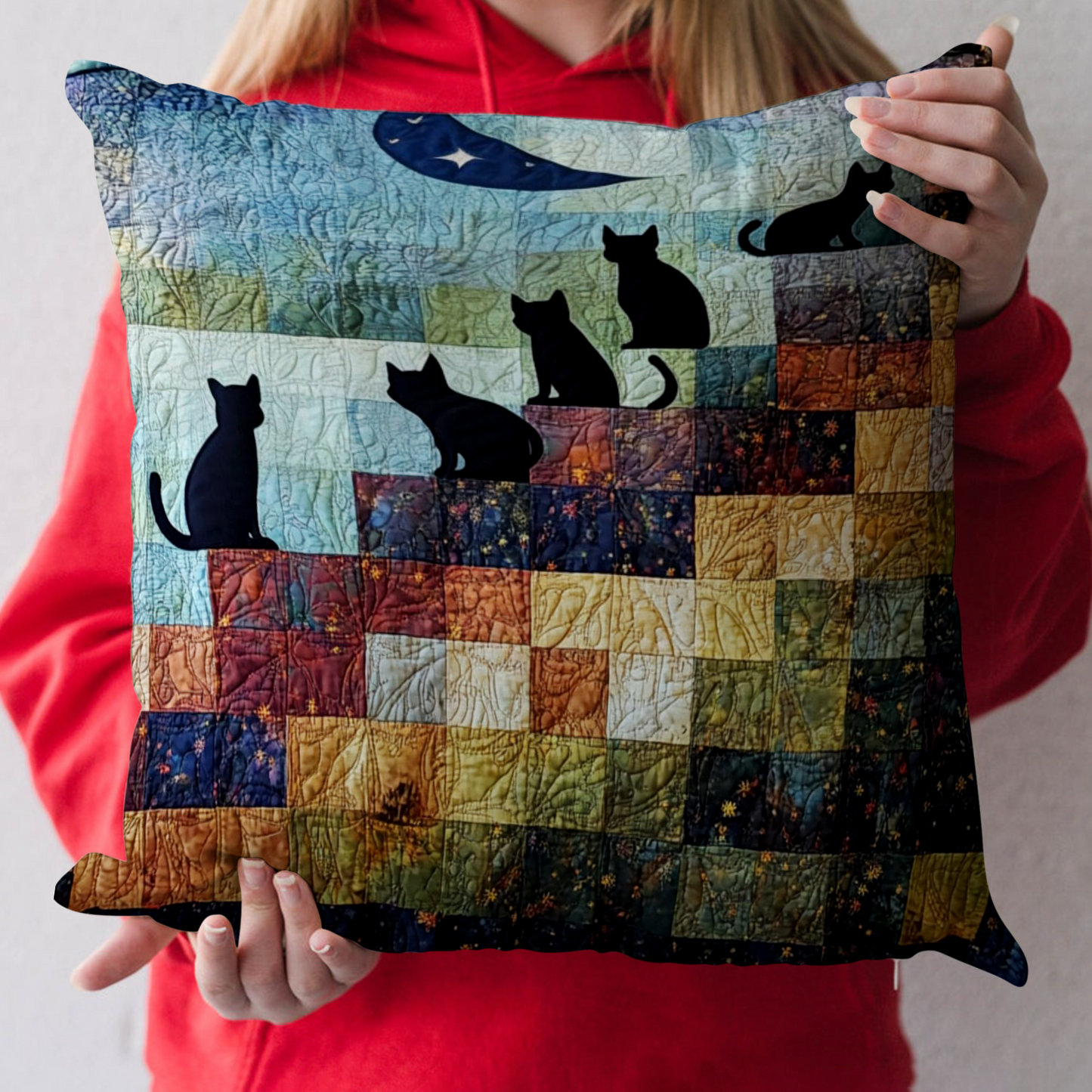 Moonlit Gathering Quilted Pillow Case NCU0NT5300