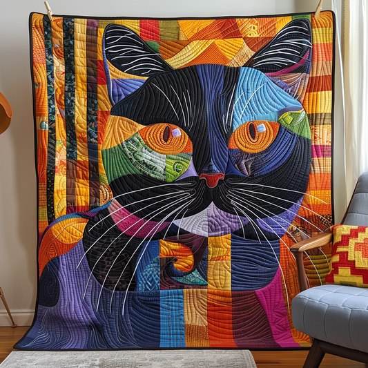 Purrfect Patterns Quilted Blanket NCU0DK151