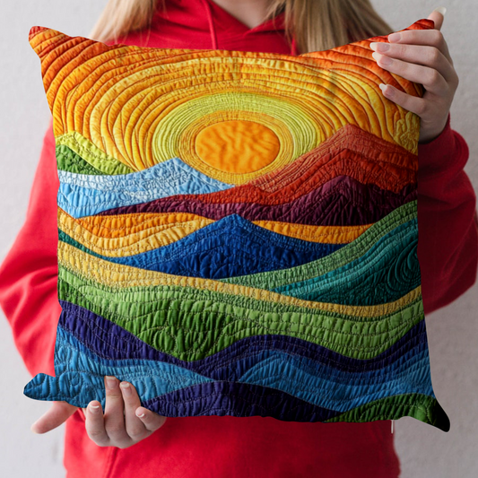 Radiant Mountains Quilted Pillow Case NCU0NT6042