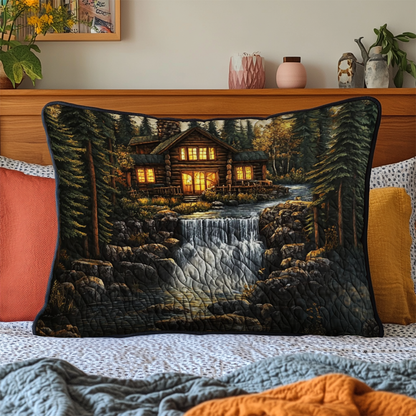 Forest Cabin Quilted Bedding Pillow Case NCU0NT6043