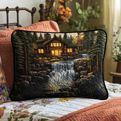 Forest Cabin Quilted Bedding Pillow Case NCU0NT6043