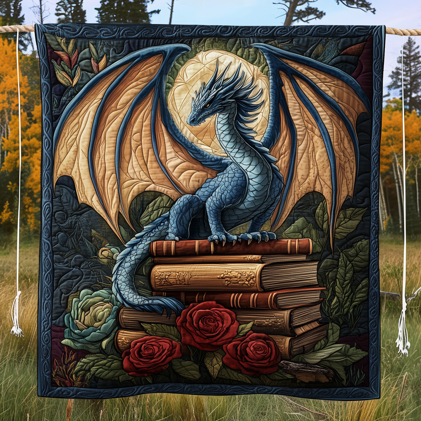 Dragon Wisdom Quilted Blanket NCU0DK650