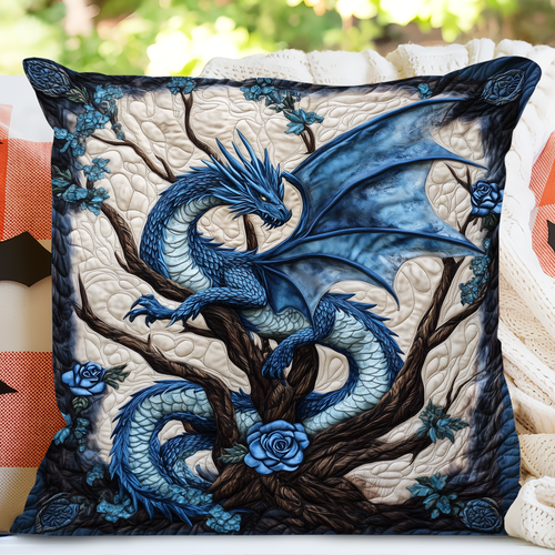 Rosefire Dragon Quilted Pillow Case NCU0DK1185