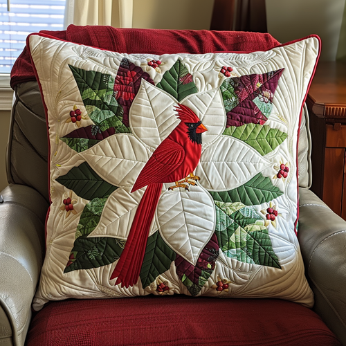 Winged Ruby Quilted Pillow Case NCU0DK098