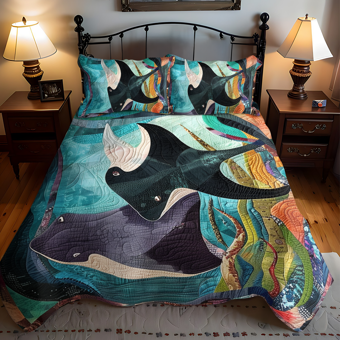 Oceanic Dreams 3-Piece Quilted Bedding Set NCU0DK285