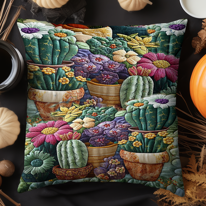 Cactus Blooom Quilted Pillow Case NCU0NT4652