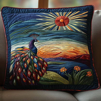 A Plumed Path Through Paradise Quilted Pillow Case NCU0PT6338