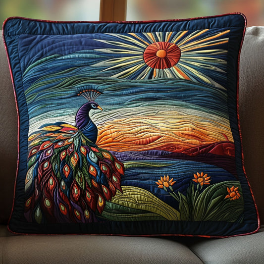 A Plumed Path Through Paradise Quilted Pillow Case NCU0PT6338