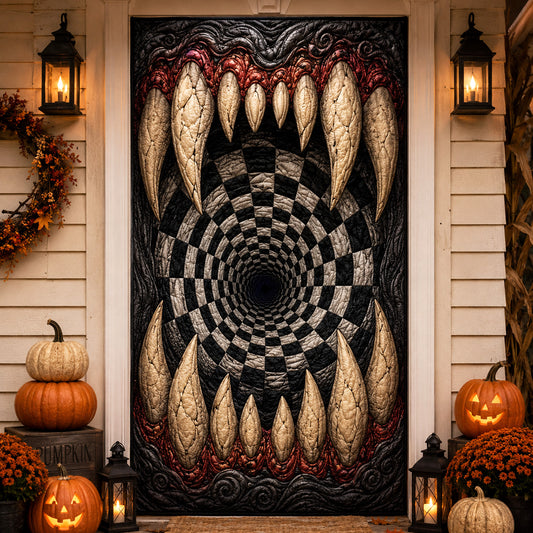 Abyss Fangs Quilted Door Cover NCU0TV2094