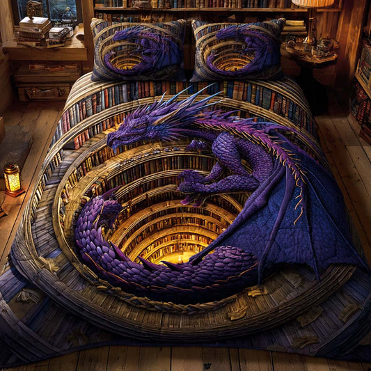Abyss Guardian 3-Piece Quilted Bedding Set NCU0XD1280